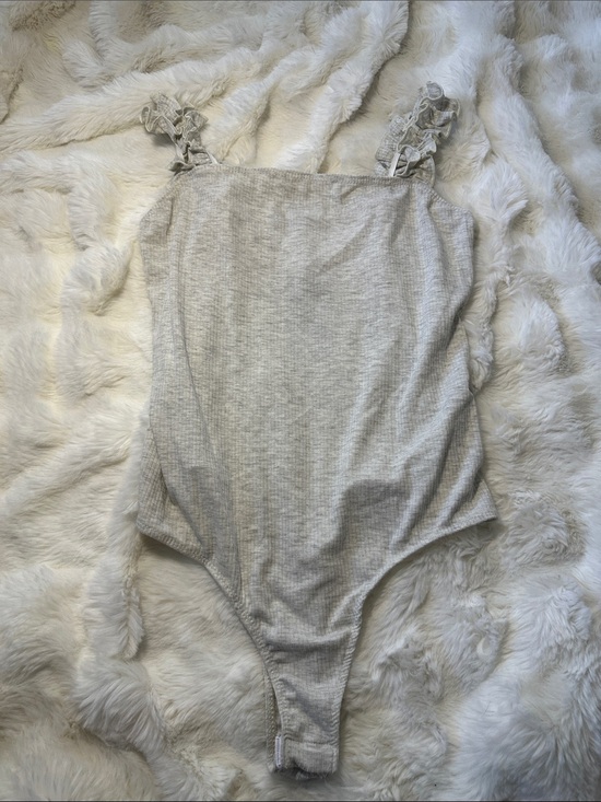 Saints Other - Ruffled ribbed bodysuit
